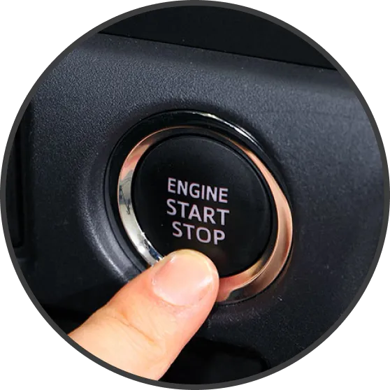 車輌の電源アクセサリーを 
                OFF にする