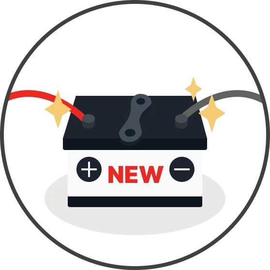 バッテリーのマイナス端子をつける